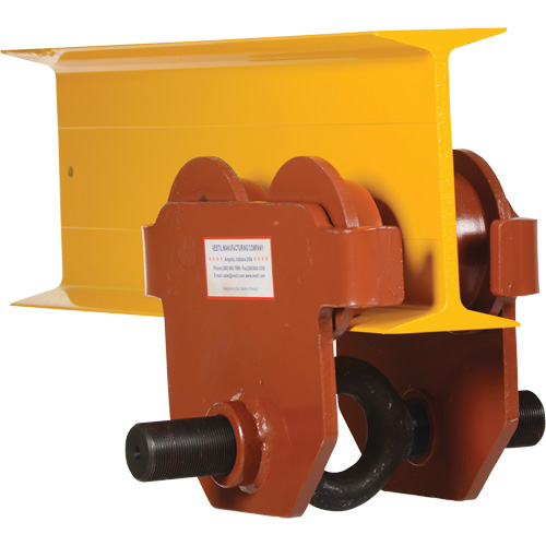Low Profile Manual Trolley, 6000 lbs. (3 tons) Trail Hammer and Bolt
