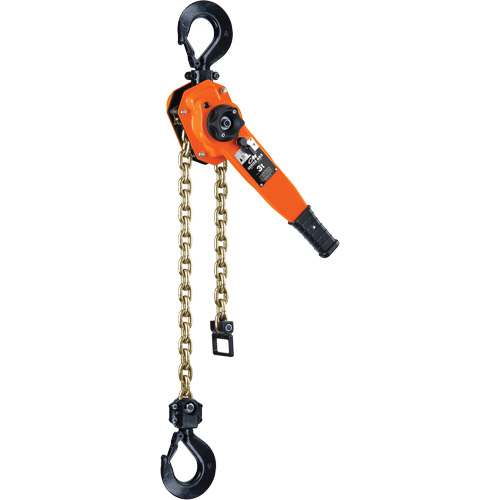 Palan &agrave; levier de s&eacute;rie 653-A, Lev&eacute;e 5', Cabacit&eacute; 6000 lb (3 tonnes), Chaîne en Acier Trail Hammer and Bolt