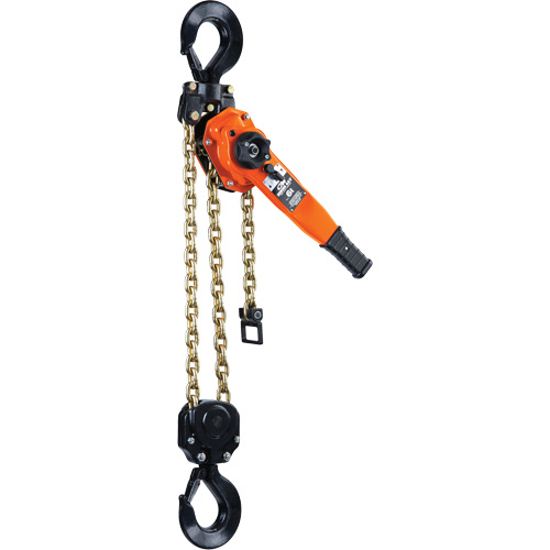 Palan &agrave; levier de s&eacute;rie 653-A, Lev&eacute;e 5', Cabacit&eacute; 12 000 lb (6 tonnes), Chaîne en Acier Trail Hammer and Bolt
