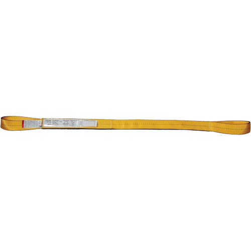 Lifting Sling, Double Ply, Double Eye, Type 3, 2" W x 20' L, 6200 lbs. Vertical Cap. Trail Hammer and Bolt