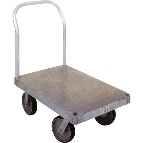 Diable en aluminium, 24" la x 48" lo, 2000 lb cap, Roues Caoutchouc Trail Hammer and Bolt