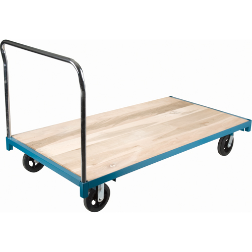 Heavy-Duty Platform Truck, 96" L x 48" W, 2000 lbs. Capacity, Rubber Casters Trail Hammer and Bolt