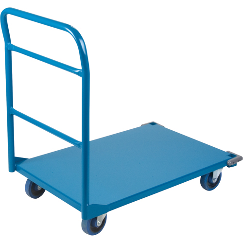 Shelf & Platform Truck, Steel, 24" W x 36" D x 40" H, 1300 lbs. Platform Capacity Trail Hammer and Bolt