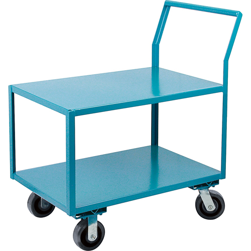 Chariots surbaiss&eacute;s robustes, 2 niveaux, 24" la x 48" p x 41" h, 2400 lb Cap Trail Hammer and Bolt
