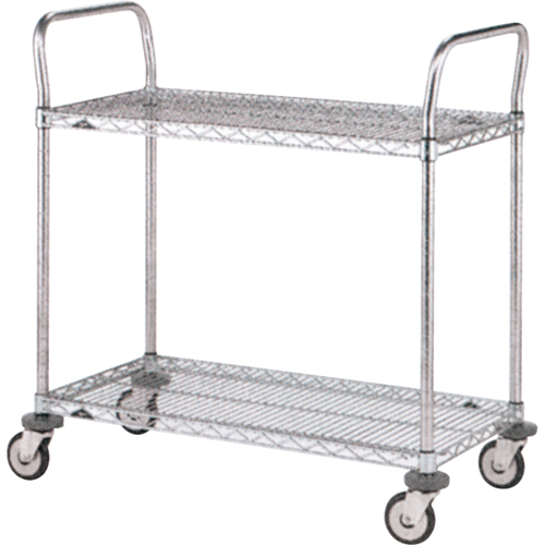 Chariots utilitaires standards, Acier inoxydable, 24" x 39" x 24", Capacit&eacute; 500 lb Trail Hammer and Bolt