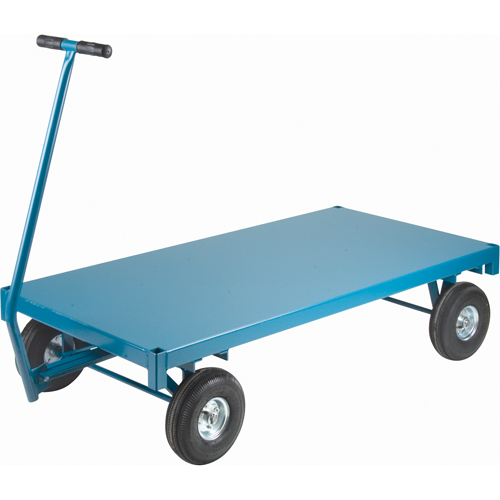 Chariots &agrave; plateforme - Chariots wagon ergonomiques &agrave; plateforme, 30" la x 60" la x Capacit&eacute; 1000 lb Trail Hammer and Bolt