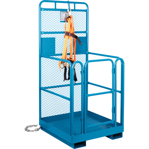 High Work Maintenance Platform, 36" W x 36" D x 72" H, 1000 lbs. Capacity, Steel Trail Hammer and Bolt