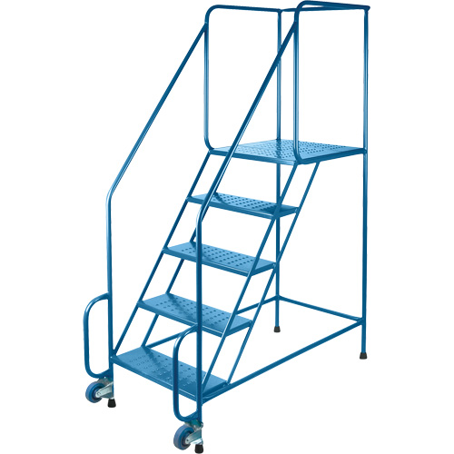 &eacute;chelles Tilt-N-Roll, Acier, 5 marches, Largeur 22", 24" p x 47" h marche pali&egrave;re Trail Hammer and Bolt