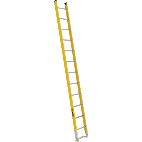 &eacute;chelle simple &agrave; une section - S&eacute;rie 6100, 12', Fibre de verre, 375 lb, CSA calibre 1AA Trail Hammer and Bolt