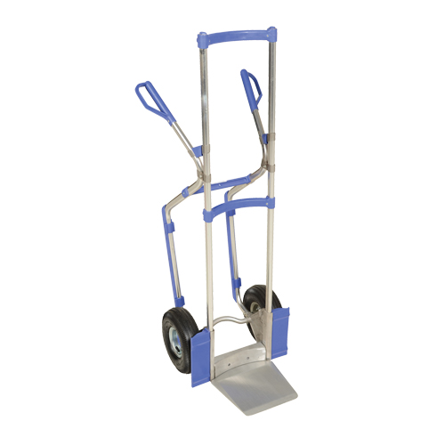 Diable ergonomique, Prise Combinaison, Aluminium, Hauteur de 52", Capacit&eacute; 350 lb Trail Hammer and Bolt