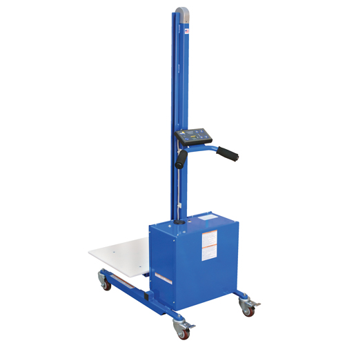 Quick Lift Platform Stacker, Electric Operated, 175 lbs. Capacity, 57" Max Lift Trail Hammer and Bolt