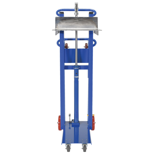 Hydra Lift Platform Stacker, Foot Pump Operated, 750 lbs. Capacity, 52" Max Lift Trail Hammer and Bolt