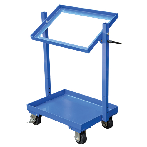 Stock Cart, Steel, 30-11/16" W x 19-1/4" D, 2 Shelves, 200 lbs. Capacity Trail Hammer and Bolt