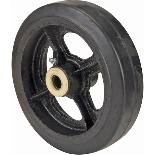 Roues en caoutchouc, 8" (203 mm) dia. x 2" (51 mm) la, Capacit&eacute; de 600 lb (272 kg) Trail Hammer and Bolt