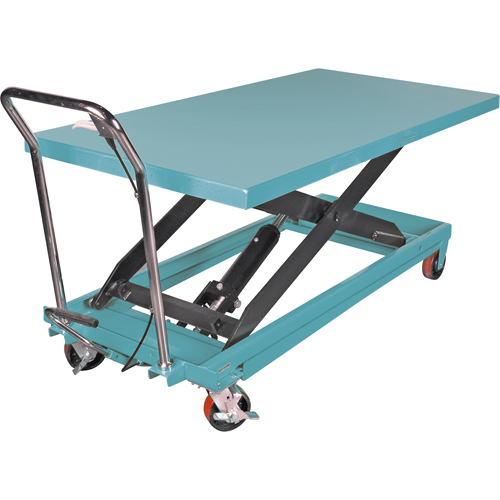 Heavy-Duty Hydraulic Scissor Lift Table, 63" L x 31-7/8" W, Steel, 1100 lbs. Capacity Trail Hammer and Bolt