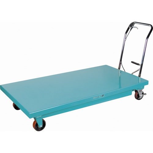 Heavy-Duty Hydraulic Scissor Lift Table, 63" L x 31-7/8" W, Steel, 1100 lbs. Capacity Trail Hammer and Bolt