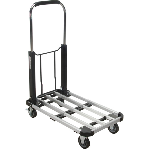 Chariots &agrave; plateforme pliants, Aluminium, 300 lb, 28" lo x 16" la, Hauteur 32" Trail Hammer and Bolt