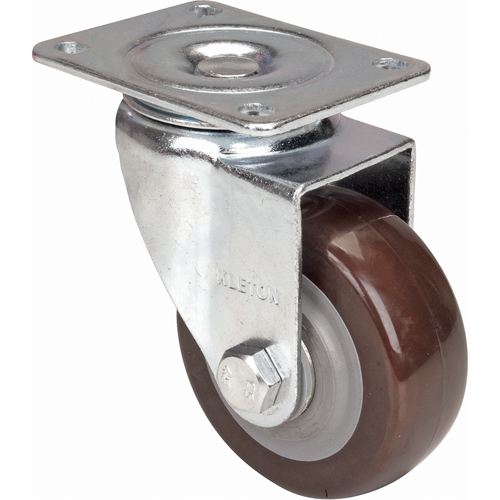 Roulette, Pivotant, 4" (101,6 mm), Polyur&eacute;thane, 440 lb (199,58 kg) Trail Hammer and Bolt