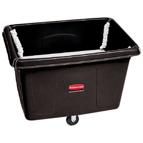 Cube Truck with Spring Platform, Polyethylene, 44-1/16" L x 31" W x 32-1/2" H, 14 cu.ft. Volume, 500 lbs. Capacity Trail Hammer and Bolt