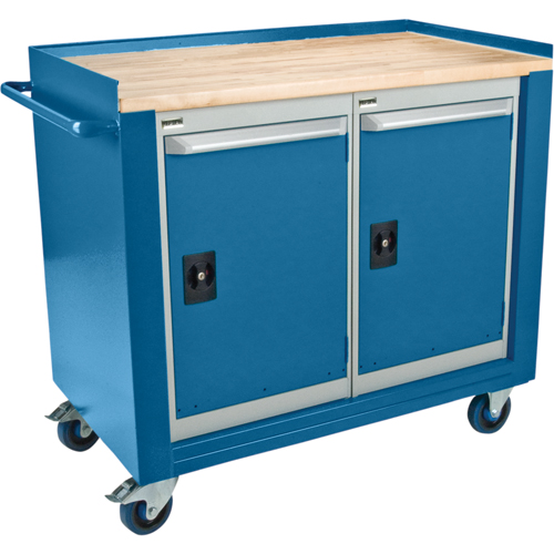Industrial Duty Mobile Service Workbenches, Wood Surface Trail Hammer and Bolt