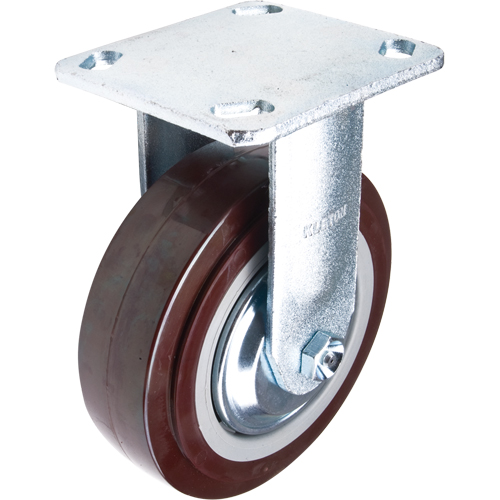 Roulette, Fixe, 6" (152,4 mm), Polyur&eacute;thane, 850 lb (385 kg) Trail Hammer and Bolt