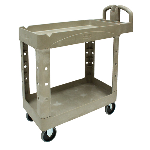 Heavy Duty Utility Cart - 4500-88, 2 Tiers, 17-1/8" x 33-1/4" x 39", 500 lbs. Capacity Trail Hammer and Bolt