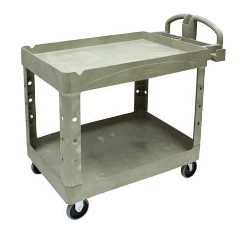Heavy Duty Utility Cart - 4520-88, 2 Tiers, 25-1/4" x 39" x 44", 500 lbs. Capacity Trail Hammer and Bolt