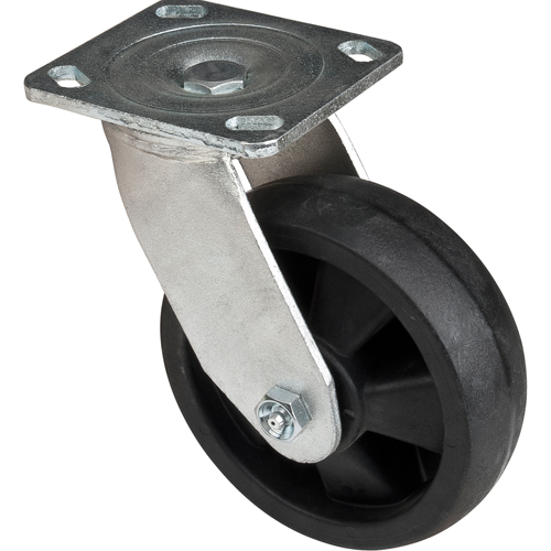 Hi-Temp Caster, Swivel, 6" (152.4 mm), Nylon, 880 lbs. (399 kg.) Trail Hammer and Bolt