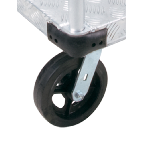 Aluminum Platform Truck, 24" W x 36" L, 2000 lbs. Cap., Mold-on Rubber Wheels Trail Hammer and Bolt