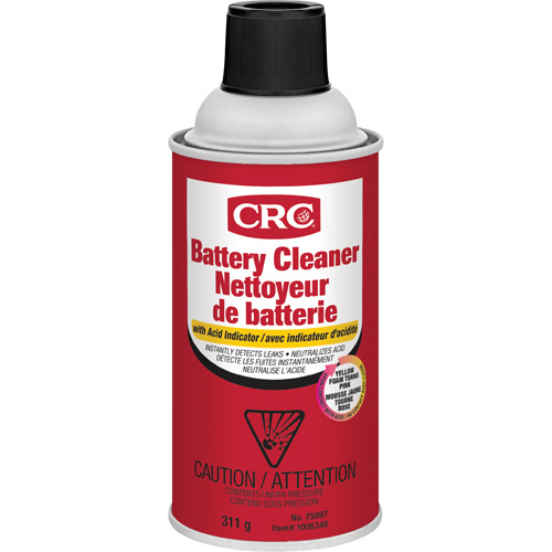 Battery Cleaner With Acid Indicator, Aerosol Can Trail Hammer and Bolt