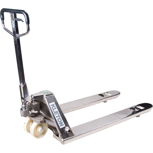 Transpalette manuel, Acier inoxydable, 48" lo x 27" la, Capacit&eacute; 5500 lb Trail Hammer and Bolt