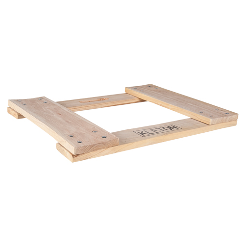 Cadre de socle roulant en bois dur, Roues en Non compris, Capacit&eacute; de 900 lb, 18" la x 24" p x 1,5" h Trail Hammer and Bolt