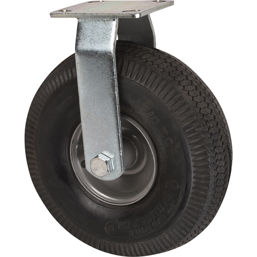Heavy-Duty Platform Truck - Replacement Casters, Rigid, 10" (254 mm), Pneumatic, 400 lbs. (181 kg.) Trail Hammer and Bolt