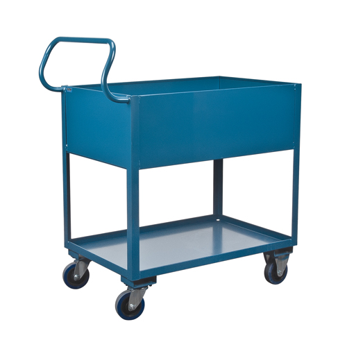 Chariots de service &agrave; bordure profonde, 2 Tiers, 24" la x 47" h x 36" p, Capacit&eacute; 1200 lb Trail Hammer and Bolt