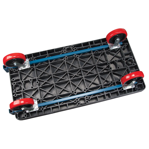 Chariots &agrave; plateforme en plastique, 48" lo x 24" la, 2500 lb cap, Roues Polyur&eacute;thane Trail Hammer and Bolt