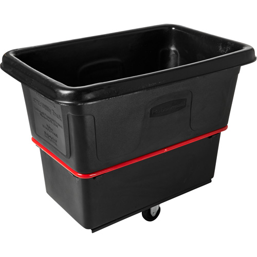 Chariot cubique utilitaire &agrave; usage intensif, Plastique recycl&eacute; noir, 43-1/4" lo x 28" la x 33-3/4" h, Volume 12 pi³, Capacit&eacute; 800 lb Trail Hammer and Bolt