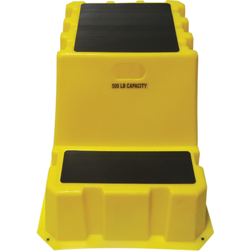 Escabeaux emboîtables industriels, 2 marches, 33" x 25-3/4" x Hauteur 24" Trail Hammer and Bolt
