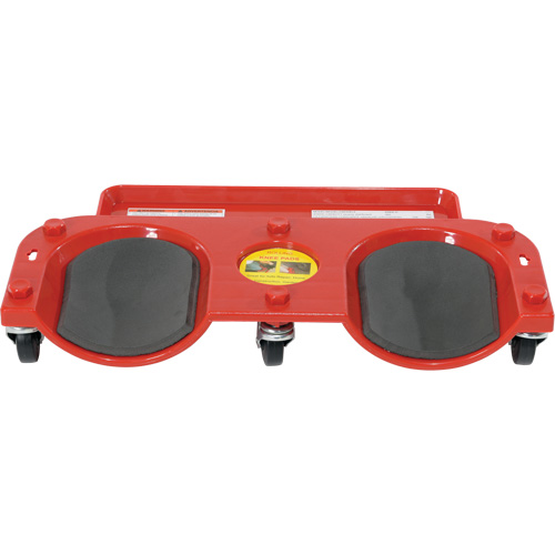 Socle roulant pour les genoux, Plastique, Rouge, Capacit&eacute; 350 lb Trail Hammer and Bolt