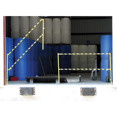 Barri&egrave;re &agrave; bascule de s&eacute;curit&eacute;, Simple, 6' lo x 42-5/8" h d&eacute;ploy&eacute; Trail Hammer and Bolt