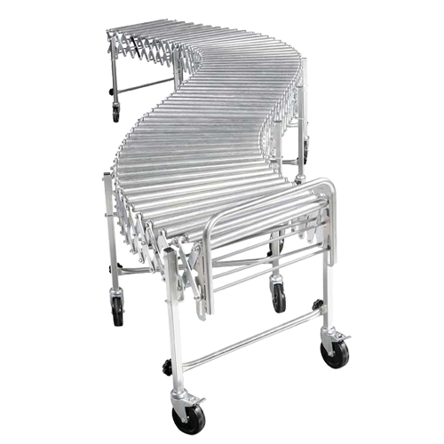 Expandable/Flexible Conveyors, 18" W x 24' 8" L, 200 lbs. per lin. ft. Capacity Trail Hammer and Bolt