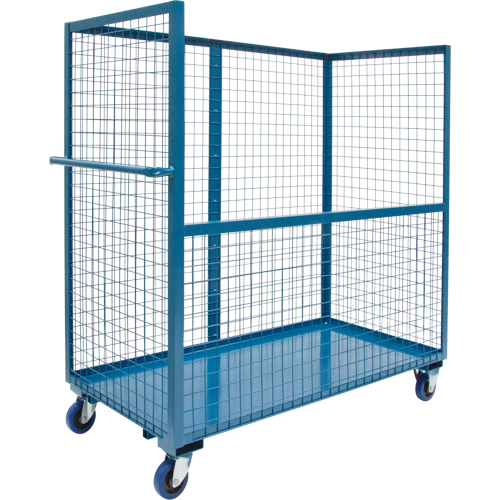 Wire Mesh Stock Truck, Steel, 24" x 55" x 60", 1200 lbs. Capacity Trail Hammer and Bolt