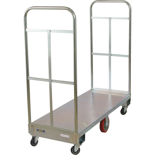 U-Boat Platform Truck, 60" L x 24" W, 1750 lbs. Capacity, Polyurethane Casters Trail Hammer and Bolt