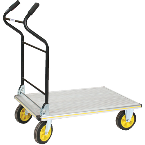 Chariot &agrave; plateforme avec poign&eacute;e ergonomique pliante, Aluminium, 660 lb, 35-1/2" lo x 24" la, Hauteur 41" Trail Hammer and Bolt
