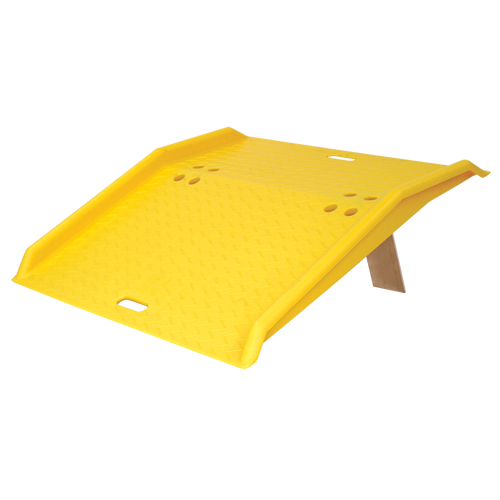 Portable Poly Hand Truck Dock Plate, 750 lbs. Load Capacity, 36" L x 35" W x 5" H Trail Hammer and Bolt