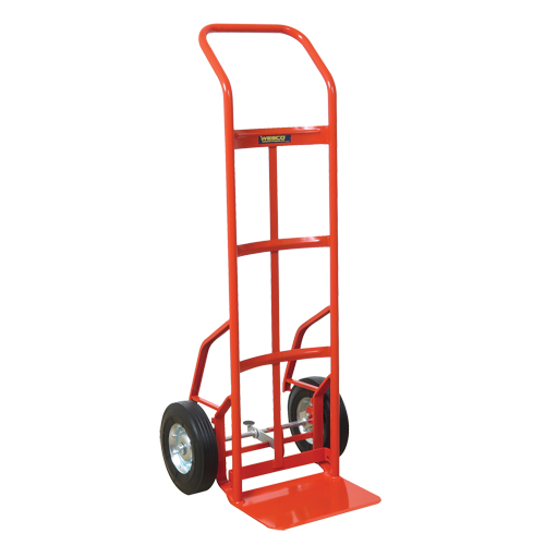 Touch-N-Tilt hand Truck - TNT56-Z, Continuous Handle, Steel, 50" Height, 600 lbs. Capacity Trail Hammer and Bolt