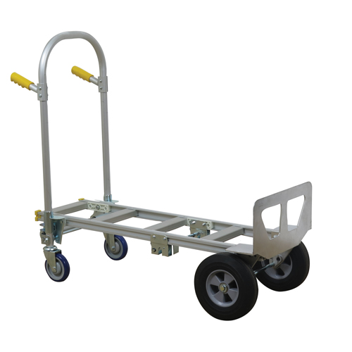 SPTN-JR-T18-SR Spartan Jr. Convertible Hand Truck, Aluminum, 1000 lbs. Capacity Trail Hammer and Bolt