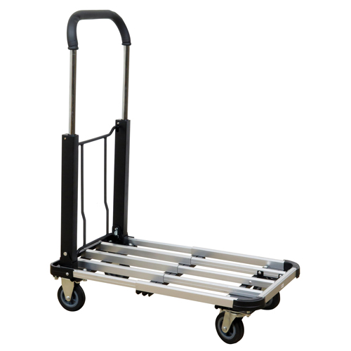 Chariot &agrave; plateforme avec poign&eacute;e pliante, Aluminium, 300 lb, 28" lo x 16" la, Hauteur 37,75" Trail Hammer and Bolt