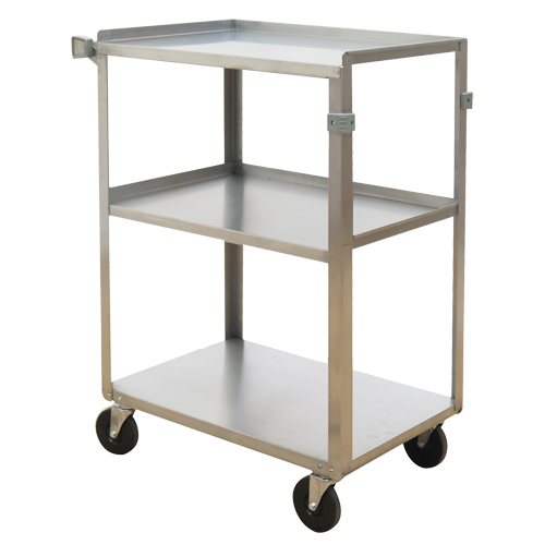 Shelf Carts, 3 Tiers, 15-3/4" W x 32" H x 24" D, 500 lbs. Capacity Trail Hammer and Bolt