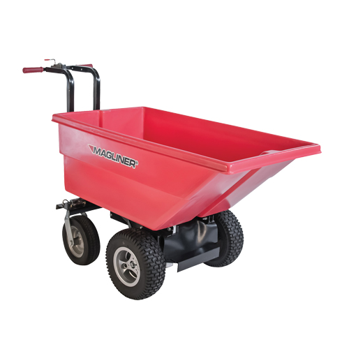 Motorized Tilt Truck, 6 pi³ Capacity, 40" H x 25" W x 56" D Trail Hammer and Bolt