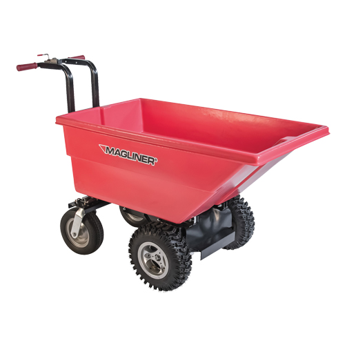 Chariot &agrave; bascule motoris&eacute;, Capacit&eacute; 6 cu.ft., 40" h x 25" la x 56" p Trail Hammer and Bolt